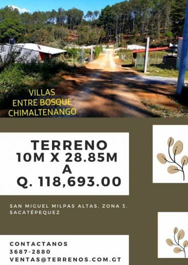 Terrenos en Chimaltenago, Guatemala. - 1