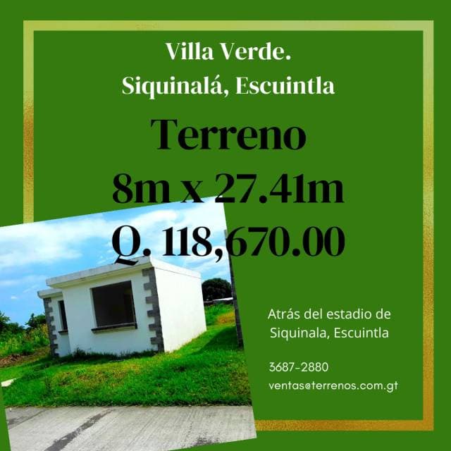 Siquinalá, Escuintla, terrenos en venta - 1