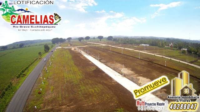 Terrenos residenciales 8x18mts Río Bravo Suchitepequez. Cel:40288047 - 1