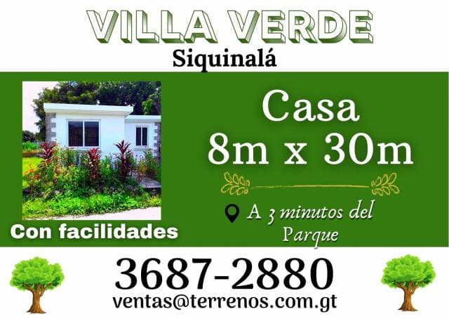Aproveche, Casa cerca del parque de Siquinala con facilidades - 1