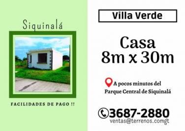 Invierte en tu Futuro y compra tu Casa en Siquinalá - 1