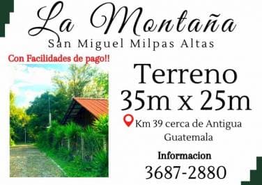 Terrenos a pocos minutos de Antigua Guatemala - 1