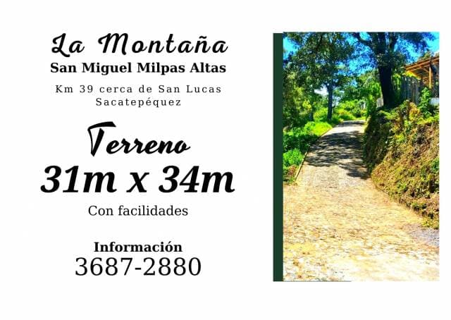 Invierta en un terreno en Sacatepéquez, cerca de San Lucas - 1