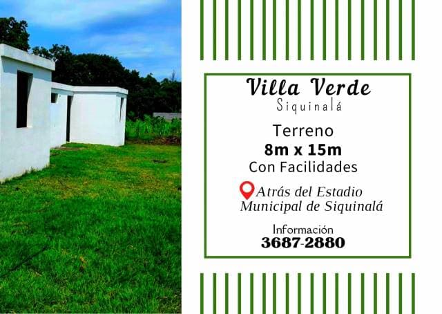 Vendo terreno a 2 minutos del Parque de Siquinala - 1