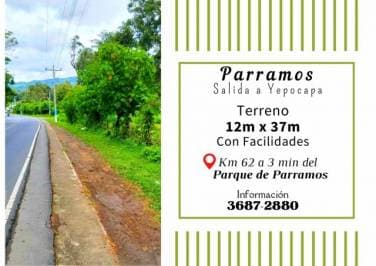 Vendo terreno a 3 minutos del Parque de Parramos - 1