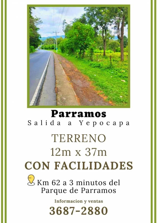 Ten tu terreno propio a orilla de carretera en Parramos, con facilidades - 1