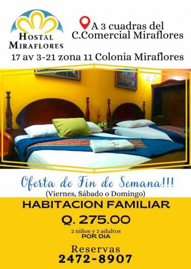 Reserve su habitación a 4 cuadras de Tikal Futura - 1
