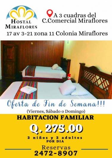 Hostal Miraflores, hospédate cerca de Tikal Futura - 1