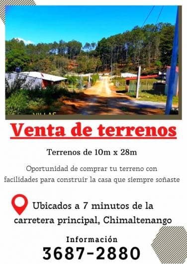 Lotes con facilidades a un costado de Finca La Loma - 1