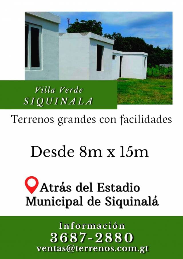 Terrenos a buen precio en Siquinala - 1