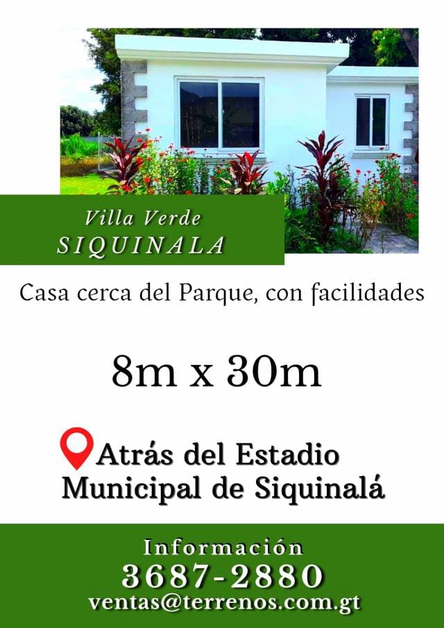 Casa a buen precio en Siquinala - 1
