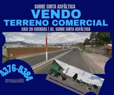 TERRENO COMERCIAL EN VENTA XELA Z.9  a inmediaciones de burguer king, interplaza y Xelapan la esperanza - 1
