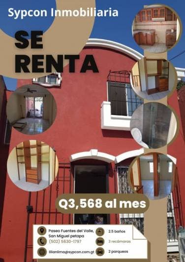 Casa Paseo de las Fuentes San Miguel Petapa - 1