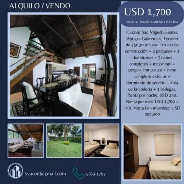 Casa en San Miguel Dueñas, Antigua Guatemala - 1