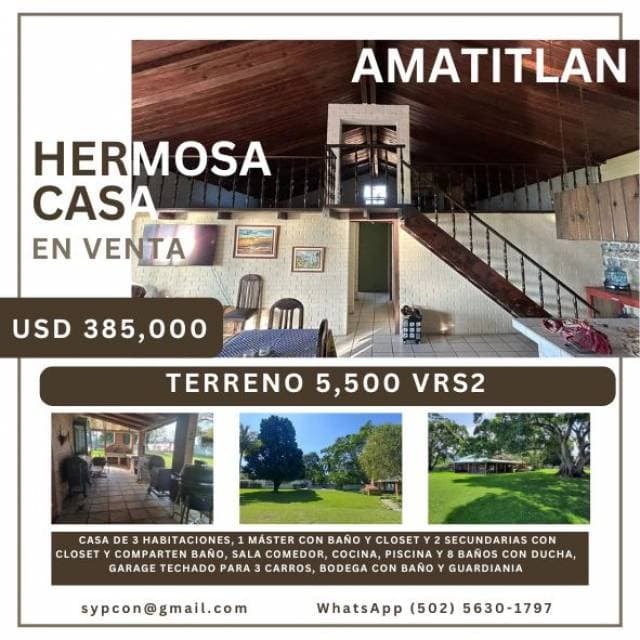Casa a orilla del Lago de Amatitlan - 1