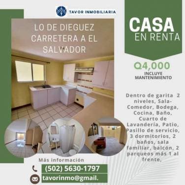Casa dentro de condominio en renta Lo de Dieguez entrada a olmeca carretera a el salvador - 1