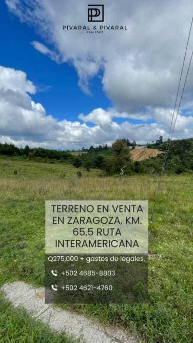 VENDO TERRENO EN CHIMALTENANFO, ZARAGOZA - 1