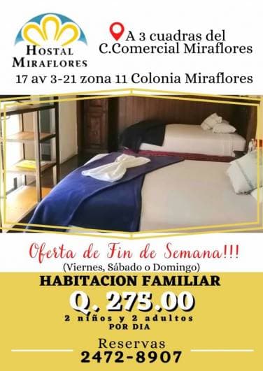 Hostal Miraflores, hospédate con tu familia cerca de centros comerciales - 1