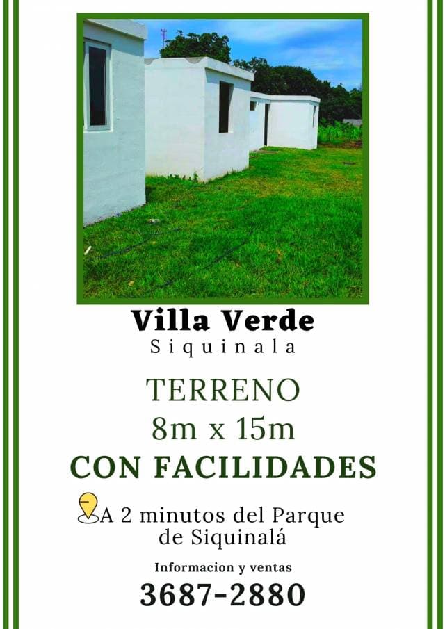 Ten tu terreno propio cerca del Parque de Siquinala, con facilidades - 1
