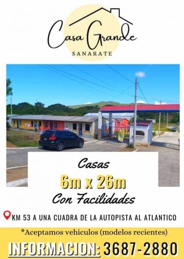Casas en venta, invierta en Sanarate - 1