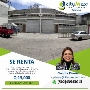 BODEGA EN RENTA EN ZONA 6 - 1